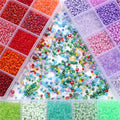 DIY Beading Starter Kit - 15 Vibrant Colors Glass Beads for Handcrafted Gifts 🎁